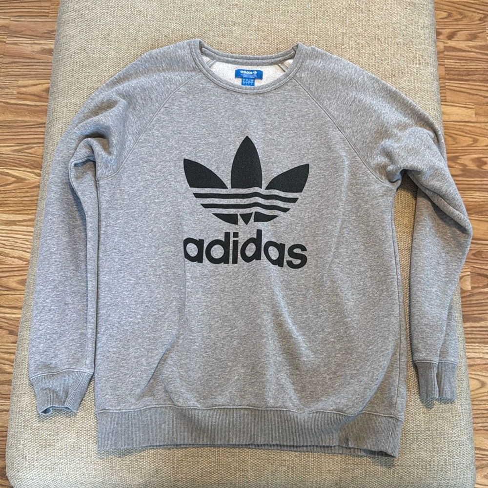 Grey adidas crewneck